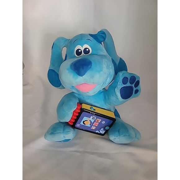 Story Time with Blue's Clues Plush Stuffie Animal Dog Leap Frog No Books - Picture 1 of 16
